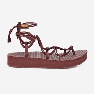 Teva Women's Midform Infinity Sandal.  Size 5. Color Rum Raisin